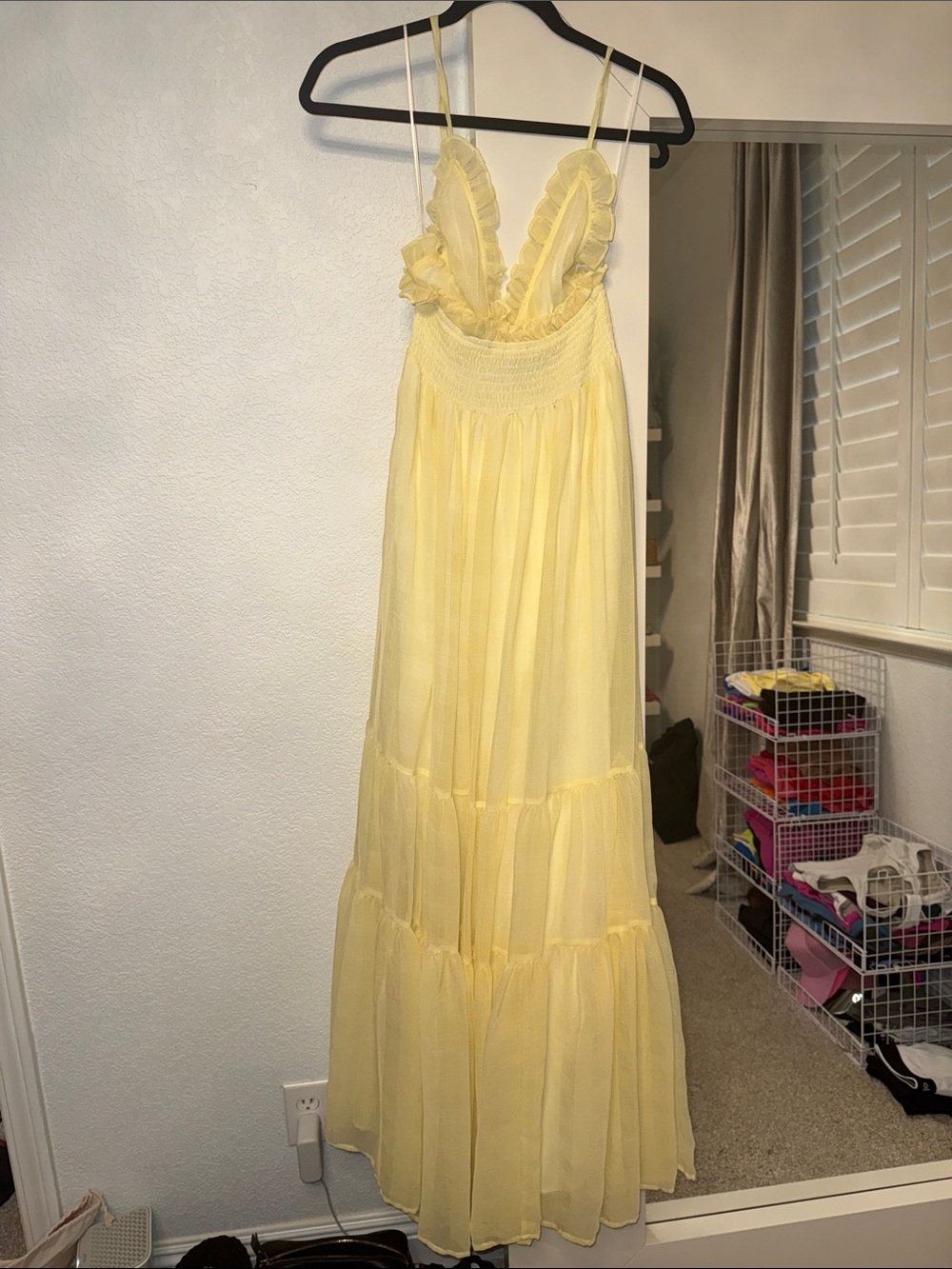 Vici Yellow Ruffle Trim Maxi Dress - Picture 5 of 11